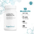 Supersmart Lactobacillus Rhamnosus GG 10 Billion CFU per Day, Digestive & Immune Support, Vaginal Flora Health, Non-GMO