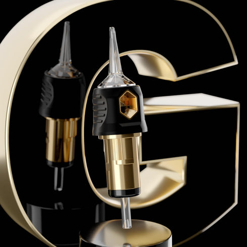 OZER Tattoo Cartridge - #1207RM(0.35mm) 20Pcs Disposable Needles with Membrane Safety Cartridges