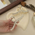 Metal Hair Claw Clips - Rhinestone & Artificial Pearls Claws, 4.4 Inch Silver Hair Clips for Women (3 Pack)