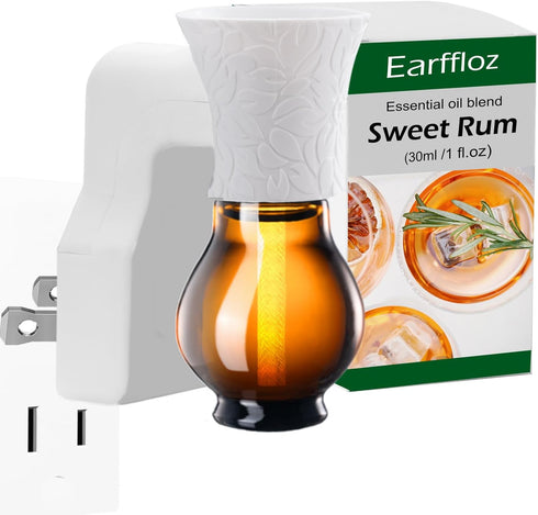 Pluggalble Oil Diffuser and Essential Oil, Sweet Rum, 1 fl. oz, 30 Days' Non-toxic Air Freshener