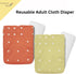 Kawaii Adult Reusable Cloth Diaper - Large Waterproof Incontinence Underwear with Super Absorbent Insert - Leak Proof
