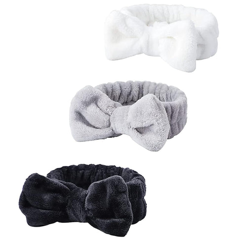 WSYUB Spa Headband, Fluffy Makeup Headbands for Women, Facial Headbands for Washing Face, Bow Hair Band, Slumber Party