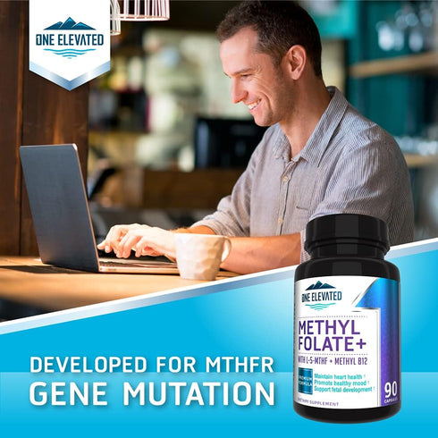 Double Strength Methyl Folate, Formulated with Methylcobalamin (B12), Niacin, B1, B2, B6, 3 Month Supply