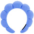 Spa Headbands for Washing Face or Makeup, Puffy Terry Cloth Hairband for Women, Skin Care Accessories (Dark Blue)