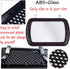 WenMei 2 Pack Black Deluxe Sun Visor Mirror, Auto Supplies Car Makeup Mirror 16.9x11cm/6.65"x4.33"