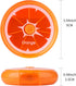 KINMINGZHU 7 Creative Portable Mini Day Weekly Circular Shape Rotary Cute Fruit Style Pill Storage Case Box (Orange)