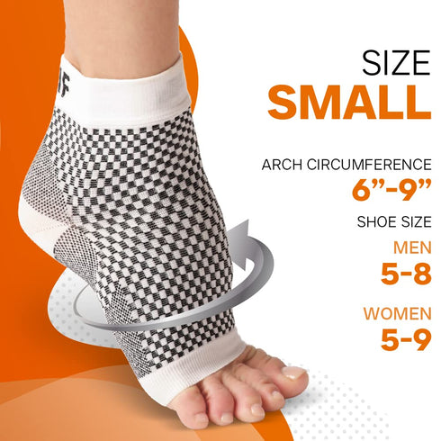 Plantar Fasciitis Socks Foot Sleeve & Compression Socks - Ankle & Arch Support, Women, Fit Guaranteed S