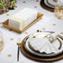 Sociaooil 100Pack Disposable Paper Napkins, Dinner Napkins with Gold Trim for Guests, Paper Hand Towels for Bathroom