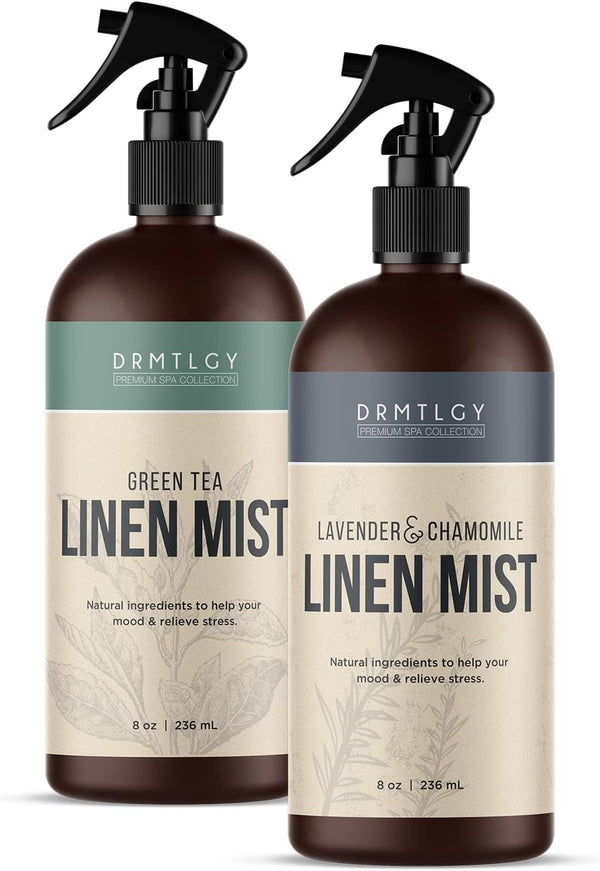 DRMTLGY Natural Linen and Room Mist Set - Pillow Spray, Linen Mist,