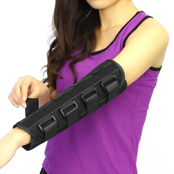 Adult Kid Elbow Brace Splint for Cubital Tunnel Syndrome, Adjustable Elbow Support Brace Fracture Immobilizer Protector