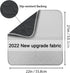 Non-Slip Absorbent Washable Incontinence Pad, 4-Layer Design Chair Absorbent Pads Protection - Set of 2 (Grey) for