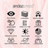 Andaz Press Fancy Frame Rectangular Label Stickers, Thank You for Celebrating with Us, Kraft Print, 36-Pack Wedding