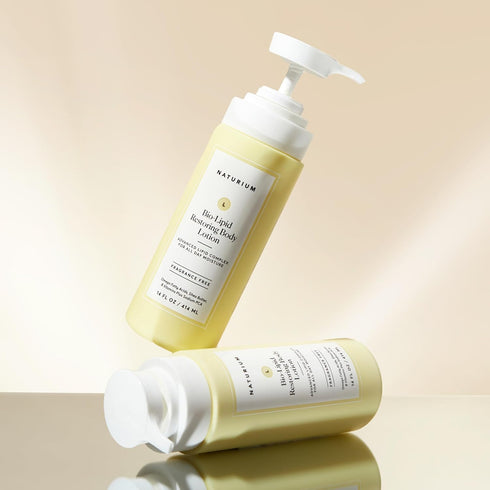 Naturium Bio-Lipid Restoring Body Lotion - Fragrance Free, 14 oz with Shea Butter for Moisturizing