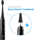 Replacement Toothbrush Heads with Covers for Burst (5 Count, Black)