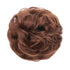 MORICA 2PCS Messy Bun Hair Piece, Fake Hair Messy Bun Scrunchies for Thin Hair Extension, Curly Wavy Synthetic Chignon