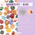 Swpeet 1 Pound Marine Multicolor Agate Bulk Stone, Large Crushed Gemstone Chips 0.75-1" for Jewelry Making