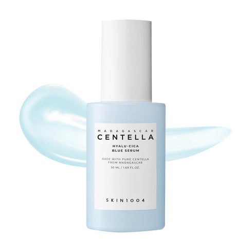 SKIN1004 Hyalu-CICA Blue Serum 1.69 fl.oz, 50ml, Hydrating and Refreshing Multi-Care Solutions with 5 Layer Hyaluronic