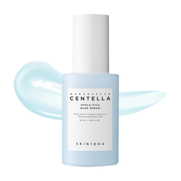 SKIN1004 Hyalu-CICA Blue Serum 1.69 fl.oz, 50ml, Hydrating and Refreshing Multi-Care Solutions with 5 Layer Hyaluronic