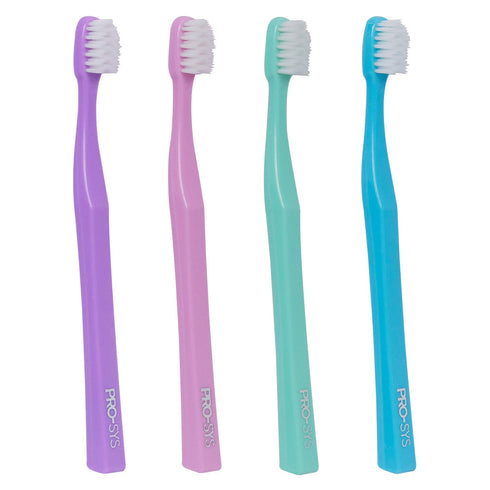 PRO-SYS Extra Soft Toothbrush with Double Tapered Bristles for Extra Sensitive Gums,