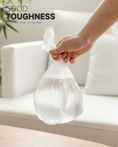 150 Counts / 5 Rolls Mini Trash Bags for Mini Trash Can, 0.5 Gal, Fit 2 Liter or Less