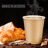 25 Pack 8 oz Disposable Paper Cups, Hot/Cold Beverage Drinking Cups for Offices, Home Kitchens, Coffee Shops