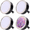 4 Pcs Sublimation Blank Car Air Vent Clips, Heat Transfer Car Outlet Perfume Clip, Auto Diffuser Accessories, Black