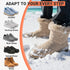 US9.5/ EU42.5 riemot Merino Wool Blend Warm Insoles for Men, Winter Comfort Shoe Inserts with Gentle Arch Support, Heel