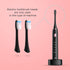 2 Pcs Electric Toothbrush Heads for BTFO 1741-01, Black Replacement Brush Heads