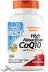Doctor's Best High Absorption CoQ10 with BioPerine, 60 Veggie Caps, 100 mg, Vegan, Gluten-Free, Heart Health
