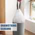 Small Trash Bags 4 Gallon - Drawstring Unscented Garbage Bags for Bathroom, 57 Count