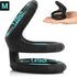 Jongait 1.22-1.41 Inch) Triple Penis Ring for Men - Black Silicone Cock Ring for Harder Longer Stronger Erections