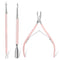 Makartt Cuticle Trimmer with Pusher, 3 PCS Pink Nail Tools for Professional Manicure & Pedicure