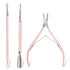 Makartt Cuticle Trimmer with Pusher, 3 PCS Pink Nail Tools for Professional Manicure & Pedicure