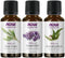Now Foods 3-Pack Variety Essential Oils: Tea Tree, Eucalyptus, Lavender