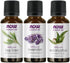Now Foods 3-Pack Variety Essential Oils: Tea Tree, Eucalyptus, Lavender