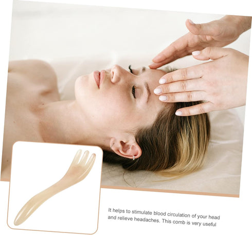 Healifty Resin Three Claw Head Massager Comb for Hair Growth and Headache Relief Static Scalp Massage Tool for Women