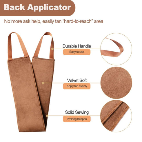 Self Tanning Mitt Applicator Kit - Sanfery 5 Pack Tanning Mitts with Glove, Back Applicator, Mini Tan Mitt, Exfoliating