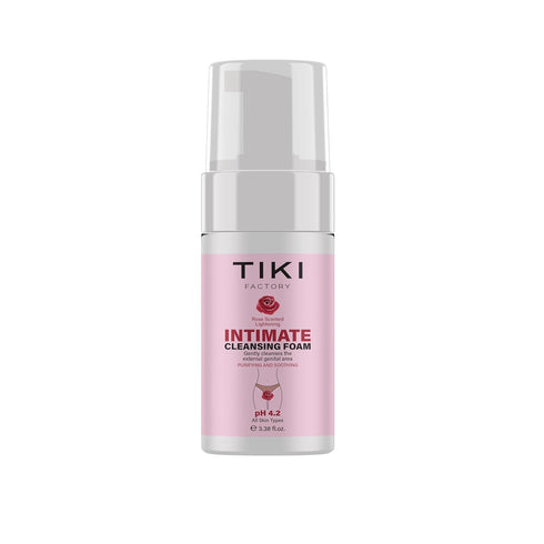 Tiki Factory Intimate Cleansing Foam 100ml Gentle Feminine Wash for Sensitive Skin, pH Balanced