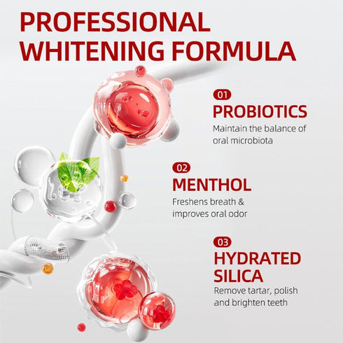 SP-6 6 4.9oz (2 Pack) Probiotic Whitening Toothpaste Advanced Formula with Probiotics for Teeth Whitening & Gum Health