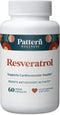 Pattern Wellness Resveratrol Supplement with Fisetin - Natural Antioxidant Booster - Whole Body & Heart Health, Healthy