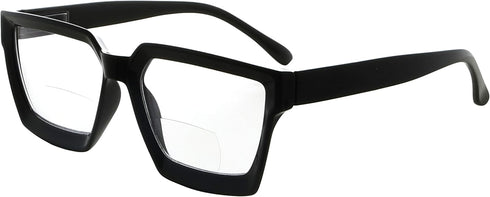 Eyekepper Bifocal Reading Glasses for Women - Stylish Bifocal Readers with Clear Lens Oversize Frame