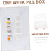 Portable Weekly Pill Organizer for Daily Medication