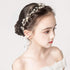 PRDGIRL Wedding Hair Accessories for Kids, Princess Headpiece White Flower Headband, Pearl Hair Dress for Girl and