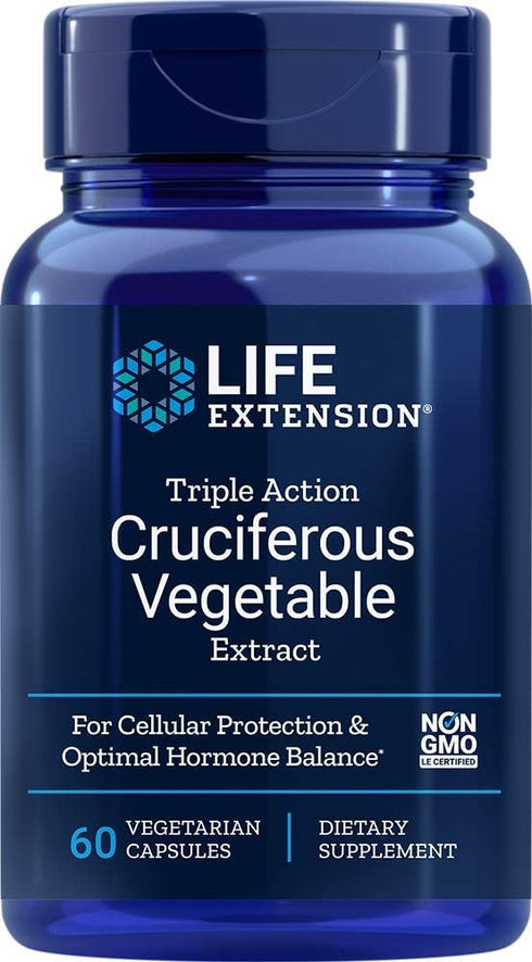 Triple Action Cruciferous Vegetable Extract, 60 Count (Pack of 2)