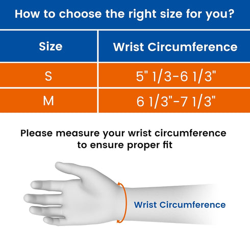 Ventilated Thumb Brace for Arthritis Pain Relief, Spica Splint for Tendonitis, Trigger Finger, Medium Size