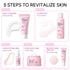 Sakura Skincare Kit for Teenage Girls Women, 5Pcs Skin Care Travel Present Set with Cleanser, Toner, Serum, Eye Cream, Face Cream