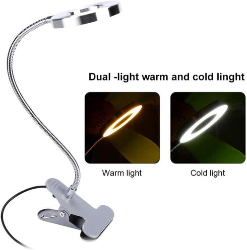 Makeup LED Lights, USB Cosmetic Lamp Eyebrow Lips Beauty Salon Desktop Led Lights with Clip
