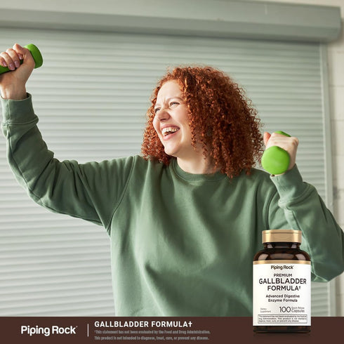 Piping Rock Gallbladder Formula, 100 Capsules, Advanced Digestive Enzyme Supplement for Men & Women, Non-GMO