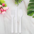 Premium Assorted Clear Plastic Cutlery Set, Pack of 24, Stylish & Versatile Design for Parties