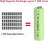 5 x NiMH 1.2V AA 1800 mAh Rechargeable Battery for Electric Shaver with Solder Tabs